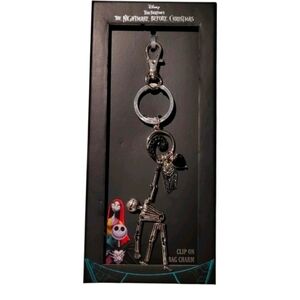 🖤🔹️Nightmare Before Christmas 🔹️Skeleton Keychain with Clip